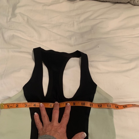 🍋Lululemon Cool Racerback Surf Bonded Tank - lime green / black - Picture 4 of 7
